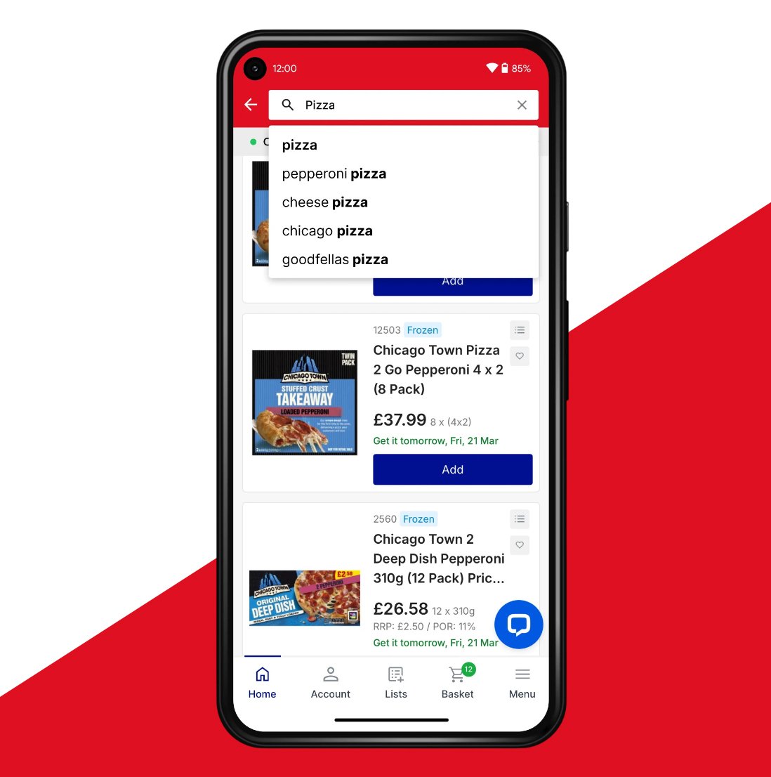Eden Farm App Online Ordering Screen